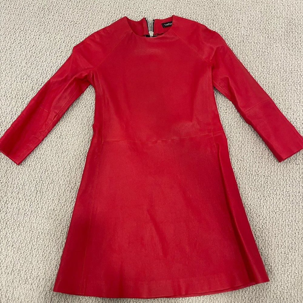 The Perfext Red Leather Dress